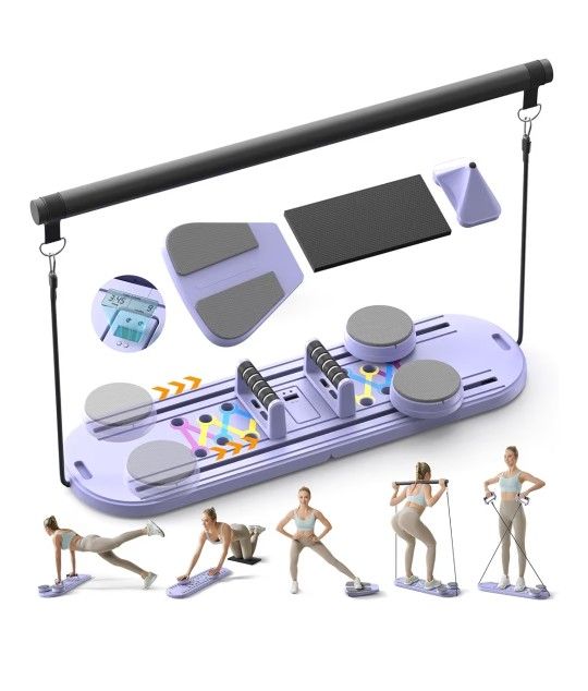 Pilates Board Muiltifunctional Rebound Abdominal Board Foldable Pilates Reformer