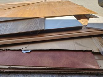 Pieces of plywood