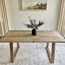 6FT X 3FT Solid Wood Modern Rustic Farmhouse Dining Table