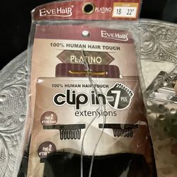Platino Clip In 7 Pcs *22 In New 