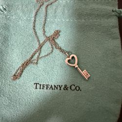 Tiffany Heart Key Pendant