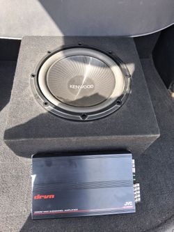JVC amplifier and Kenwood 12 inch