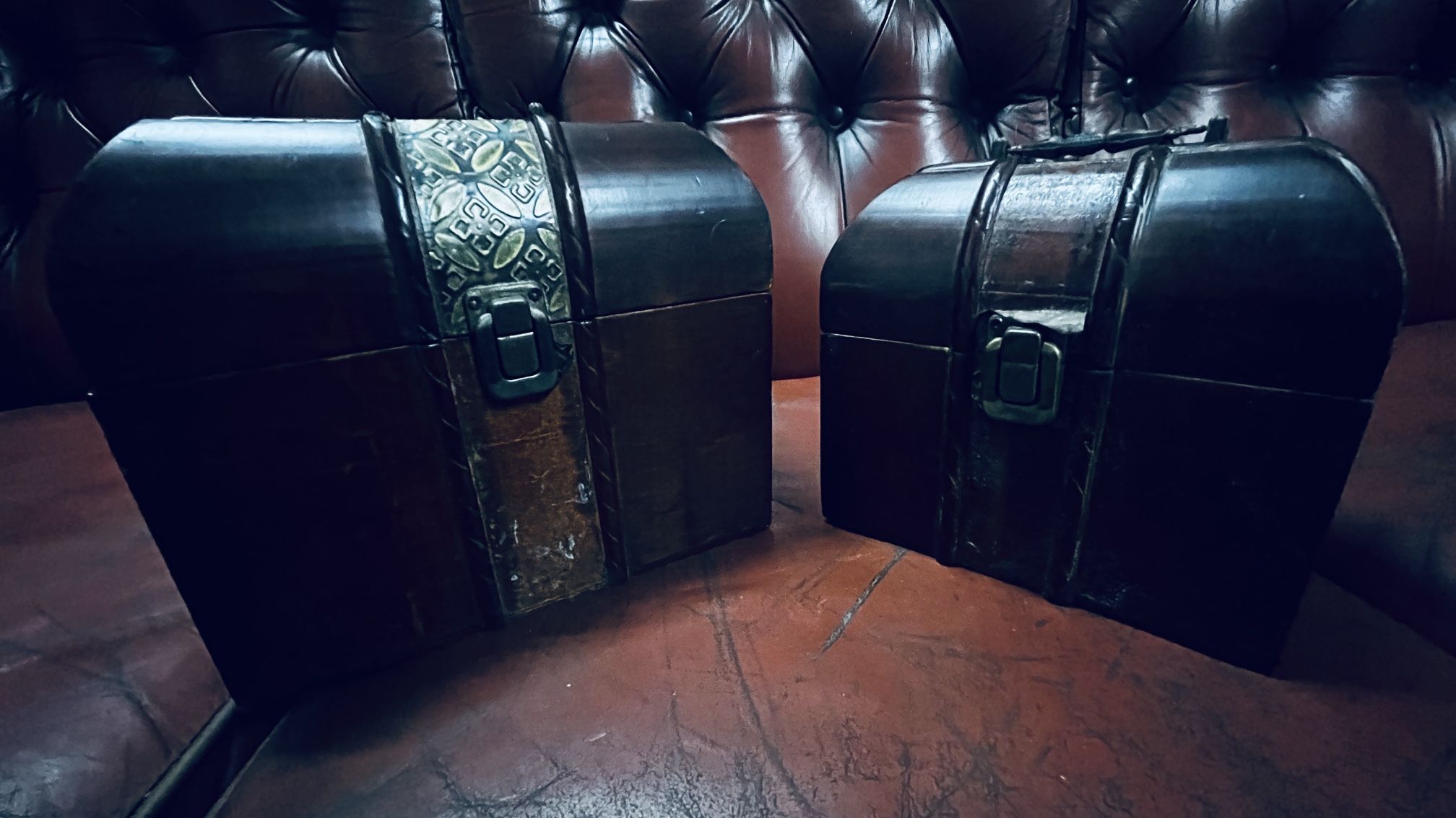 Decorative Teak Boxes With Felt/Velvet Lining