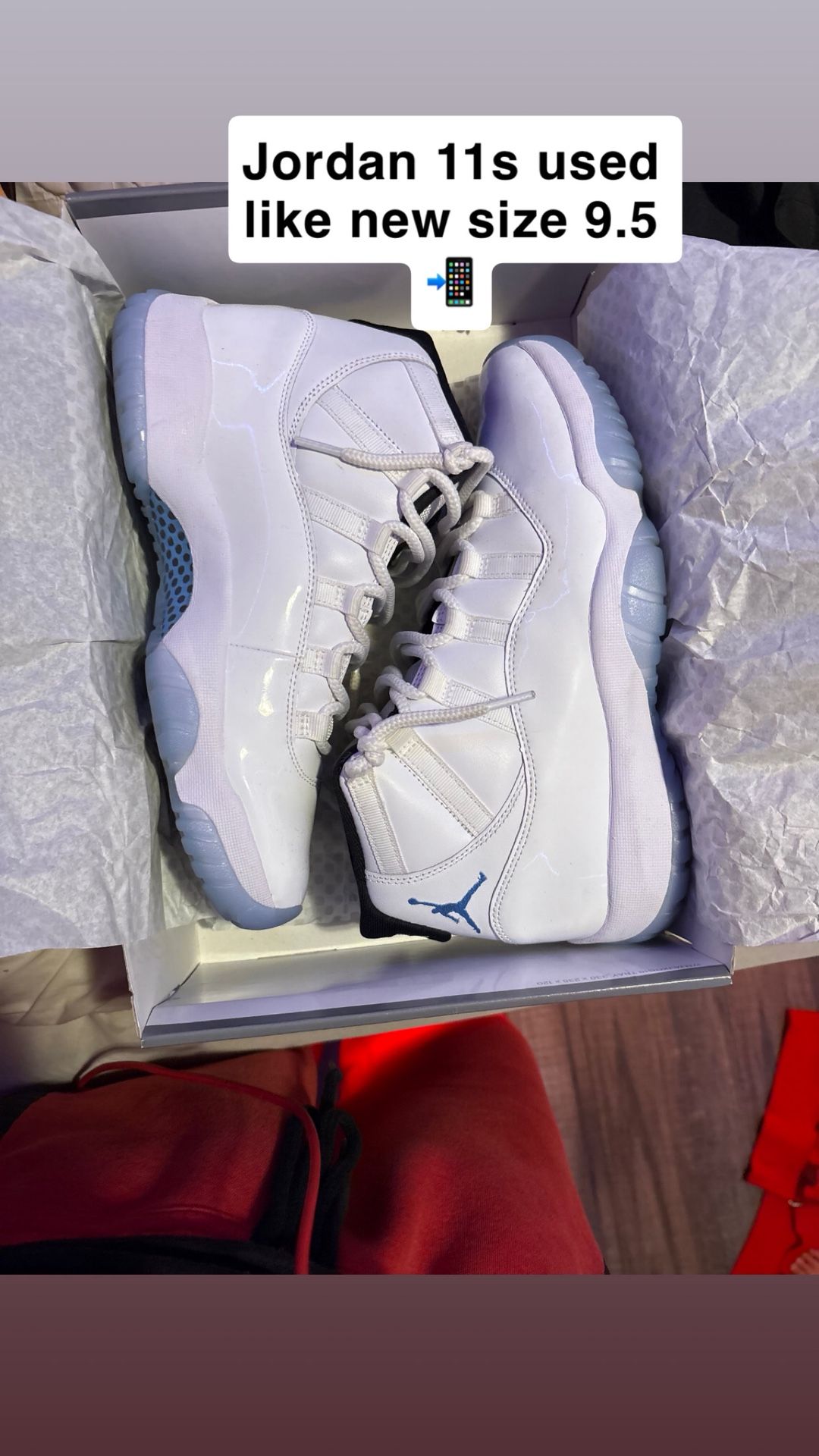 Jordan 11s Barley Worn