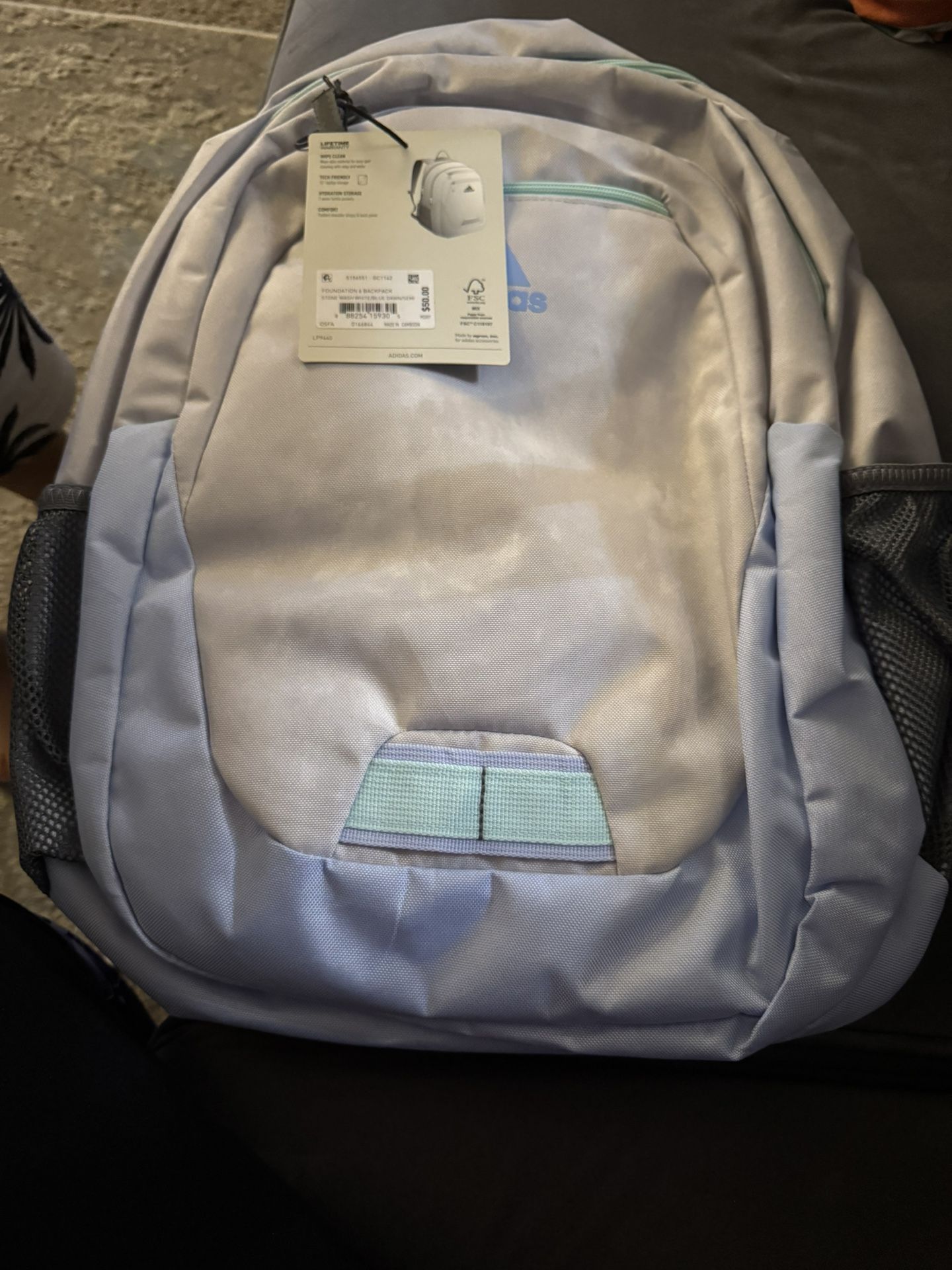 Adidas School Bag/ Backpack Grey