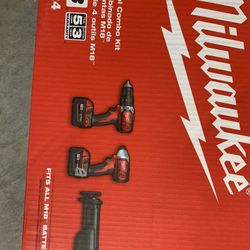 M18 18-Volt Lithium-Ion Cordless Combo Tool Kit with Two 3.0Ah Batteries, 1-Charger, 1-Tool Bag (4-Tool)