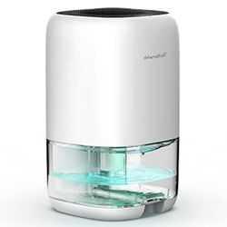 KLOUDI Dehumidifier Electric Dehumidifier for Home Small Dehumidifier Portable and Quiet Electric Mini Dehumidifier 2200 Cubic Feet 260 sq.ft (35oz 10