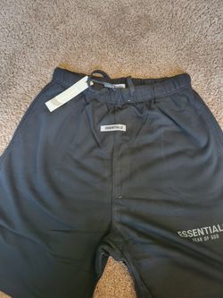 Black Essentials Shorts 30" Waist Draw String Adjustable Fit Fear Of GOD