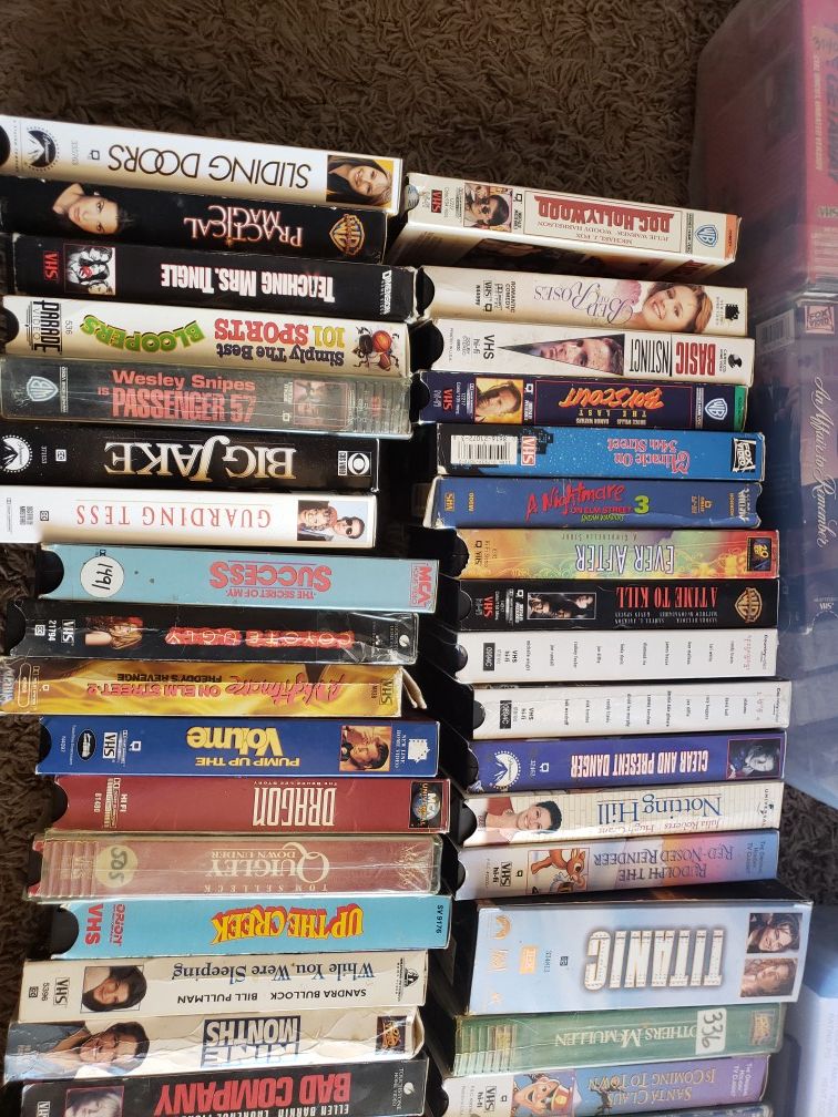 VHS movie collection
