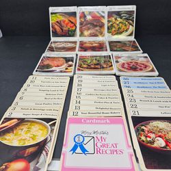 Vtg Mary Masters My Great Recipes Cards Lot 6 Sealed Packs 3 Open Packs Dividers