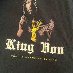 King Von T-shirt, worn in good condition