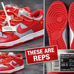 Nike Dunk Low Off-White “University Red”