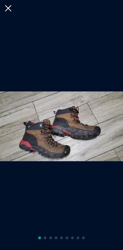 Keen Wide Mens 14ee Steel Toe Work Boots Brown Leather