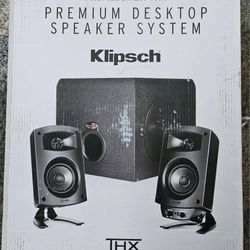 New! Klipsch THX ProMedia 2.1 Speakers Subwoofer 200 Watts