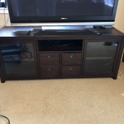 Pottery Barn Media Console And 2 Bookshelves 
