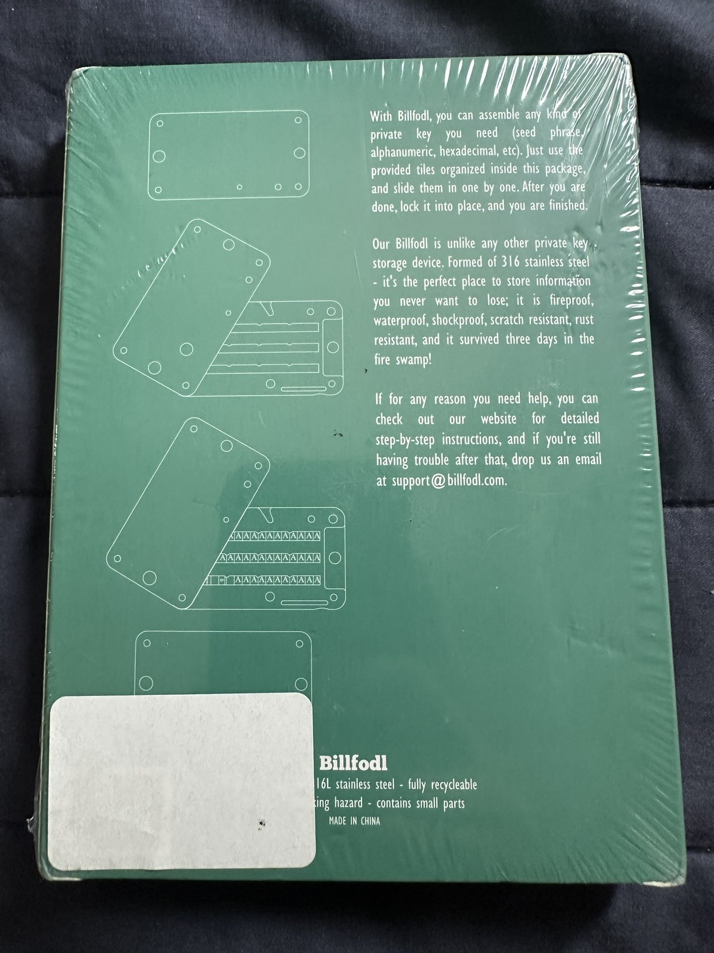 Billfodl Steel Crypto Wallet - Cold Wallet Hardware