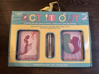 Act it out bridal shower game htf