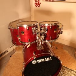 Yamaha Stage Custom Advantage 5-Piece Drum Set - Cherry Red