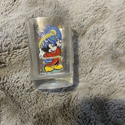 50th Anniversary Mickie Mouse Epcot Glass Cup Walt Disney World Collectible 2000