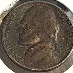 #548 Silver War Nickel 1943 S Coin 