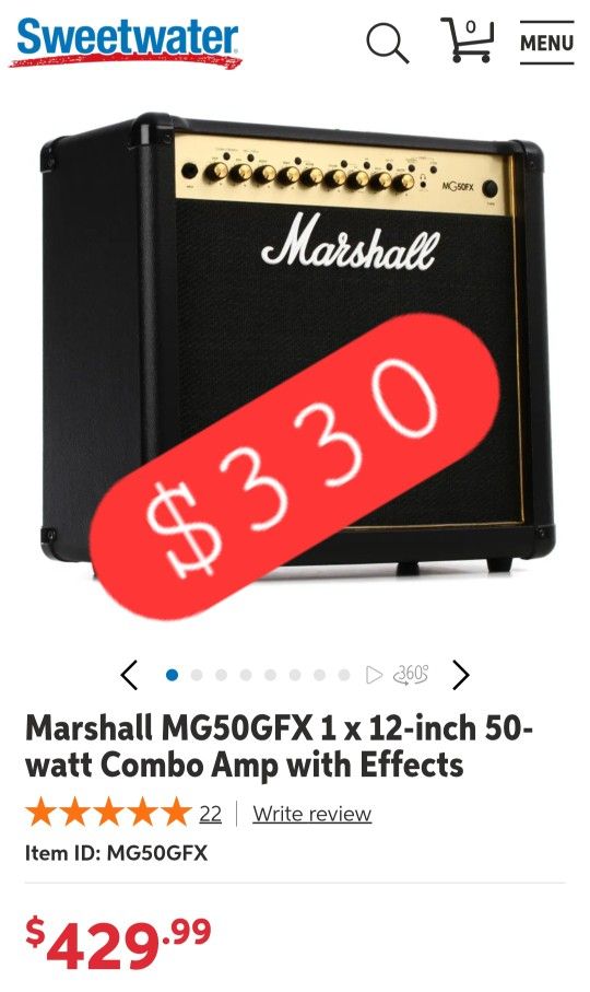 Guitar Amp Marshall Mg50fx