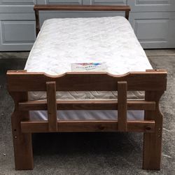 Twin Bed with Mattress Set