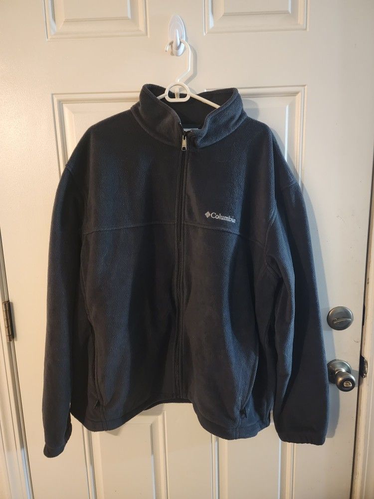 Grey Fleece Jacket Columbia Xxl