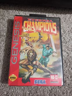 Vintage Sega Genesis internal champions game