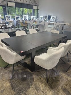 Large Dining Table With 8 Chairs (7.20)