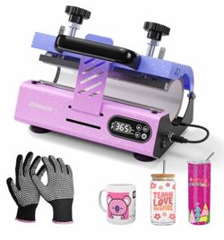 Heat press machine for cups with pressure rules for blank glass cups of sublimation of 20 to 30 ounces, cup press with temperature adjustment and time