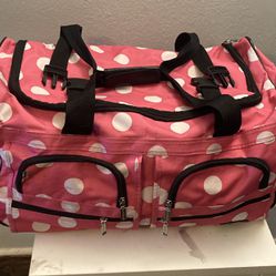 Pink Duffel Bag Luggage Suitcase 