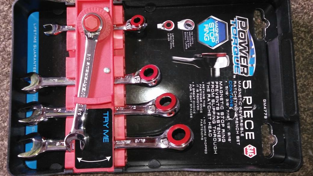 Power torque 7 piece 2024 ratcheting wrench set