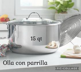 Olla 15 qt Nueva En Su Caja