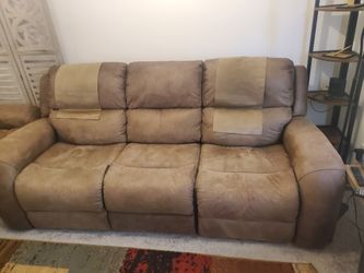 Recliner sofa and loveseat
