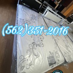 Twin Bed Frame Deluxe With Mattress Colchones 