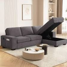 Sofa Chaise With Storage ‼️ Same Day Delivery