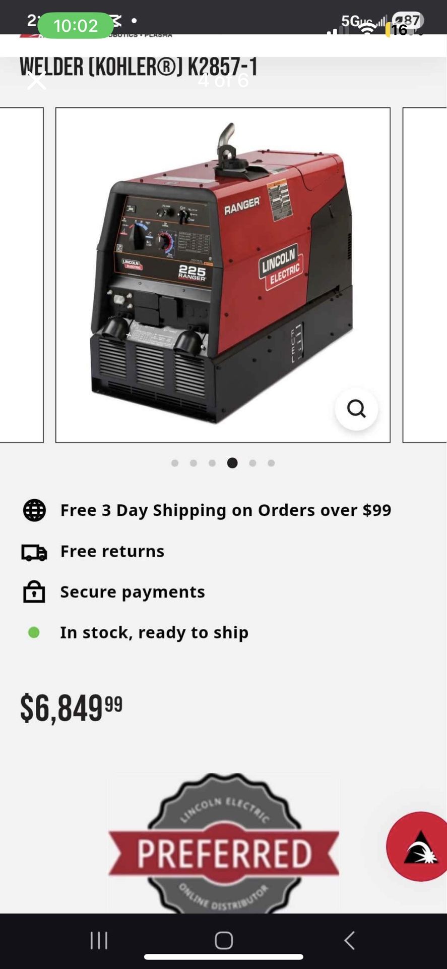 Lincoln Ranger 225 Need Gone 