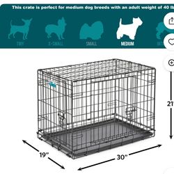 Double Door Collapsible Dog Crate