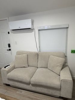 Beige Loveseat Sofa