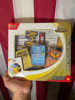 Pokémon TCG 30th Celebration Poster Collection Box English Promo Booster 3