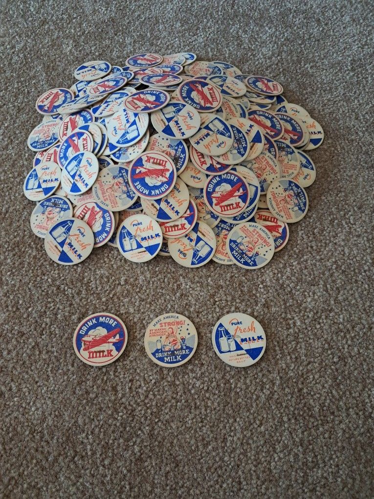 Vintage Milk Bottle Caps