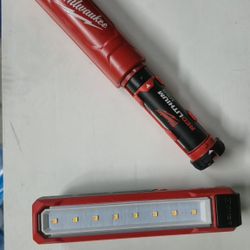 Milwaukee lights  & extra battery 