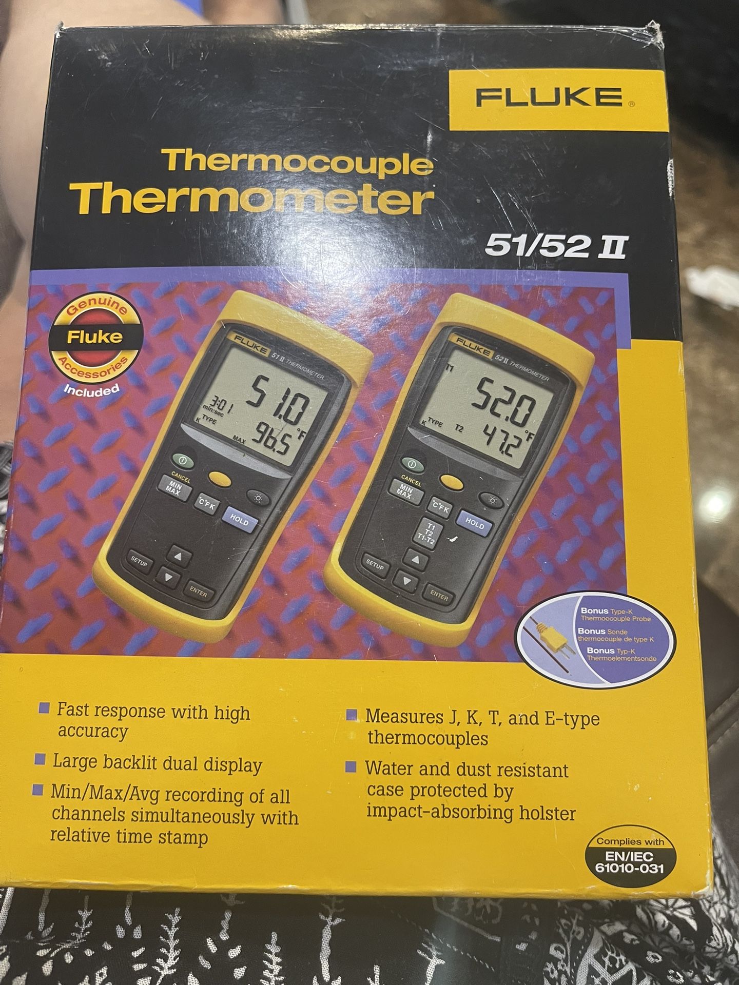Fluke Thermocouple Thermometer 51/52// For Sale