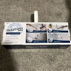 NEW Klean Spin Max Cordless Power Scrubber By Tidy House