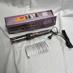 Conair - InfinitiPRO Curl Secret 2.0 Ceramic Curling Iron - Gray