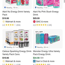 Cases Of Energy Drinks 