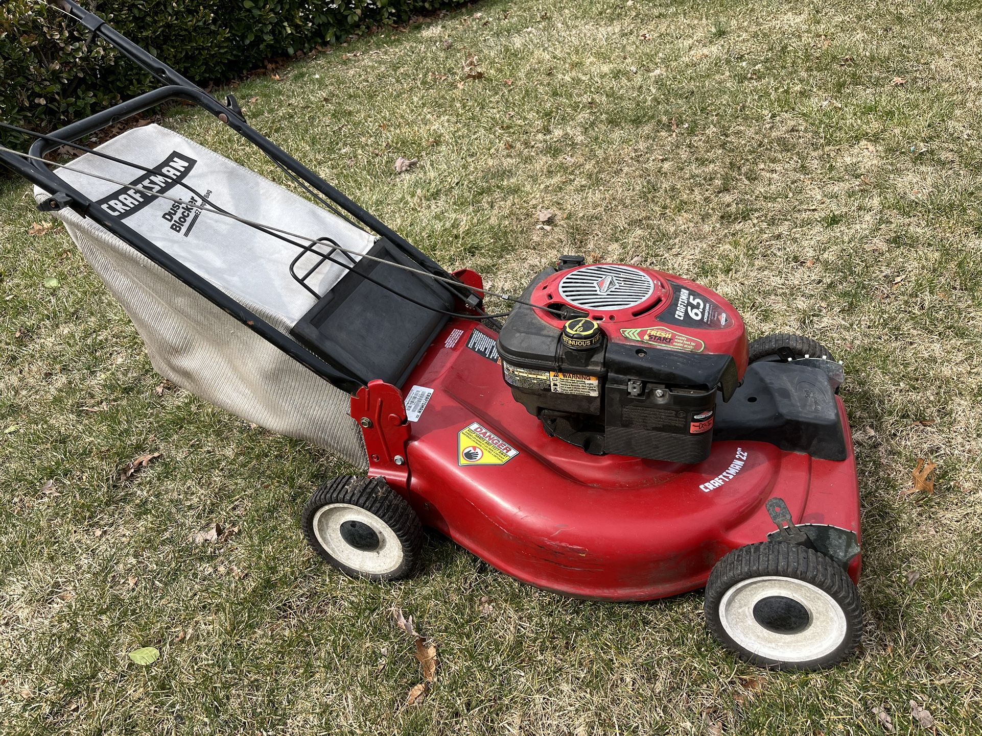 Craftsman 22 self 2025 propelled lawn mower