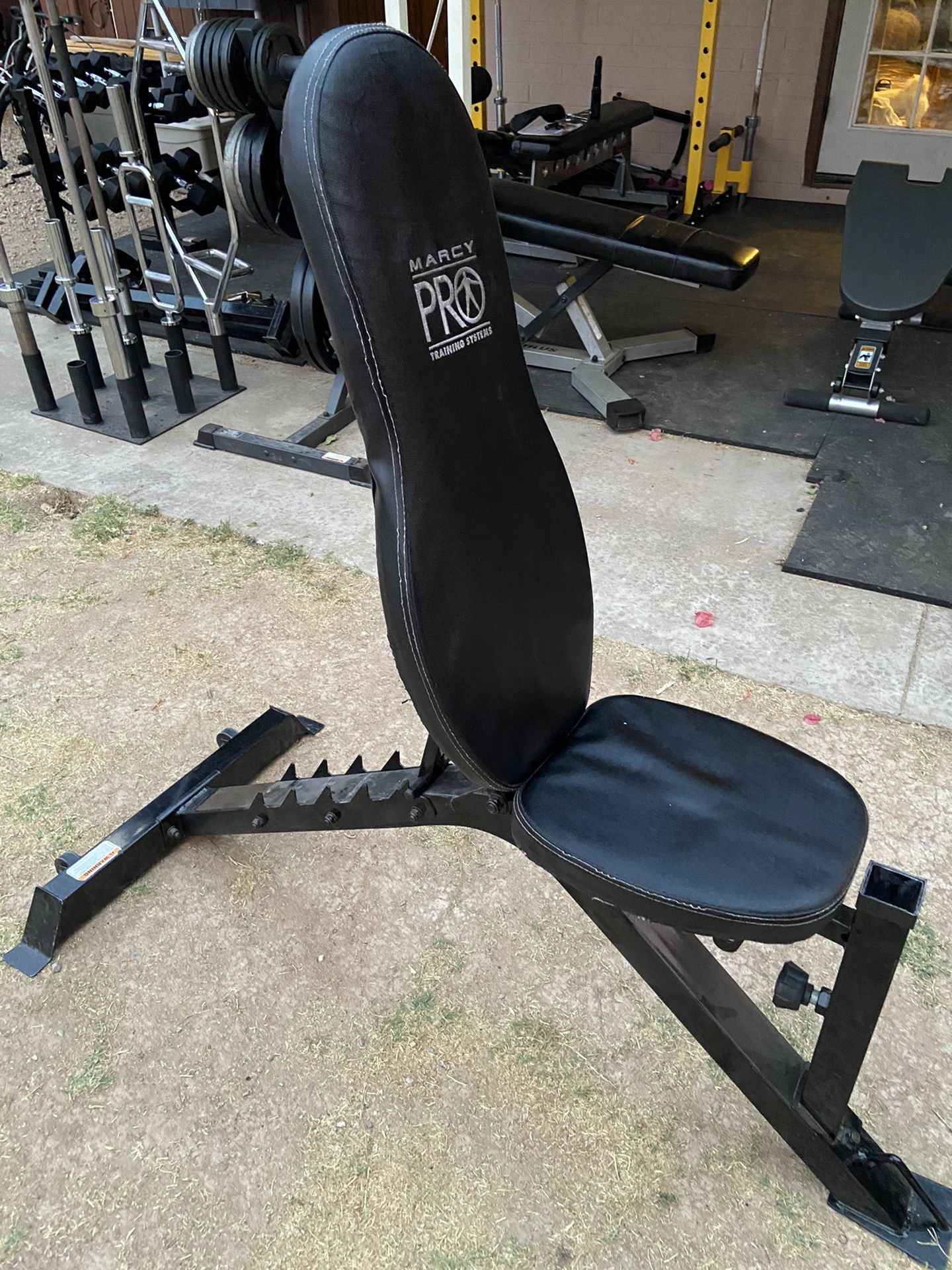 Marcy Pro 6 Position Adjustable Weight Bench w/ Preacher Curl