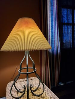 Underwriters Laboratories Wrought Iron Vintage Lamp