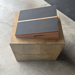 Rep fitness 3-1 wooden pylo box with slant board